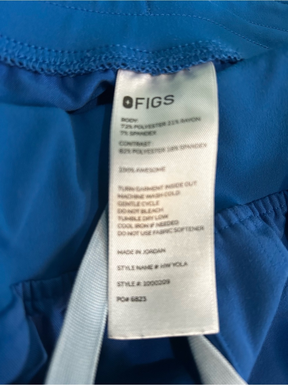 Women’s Figs Royal Blue Scrub set size Small - Picture 3 of 3